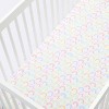 Fitted Crib Sheet Rainbows - Cloud Island™ - White - image 3 of 4