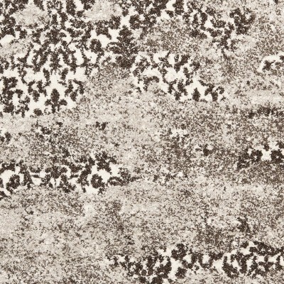 Luxurious Gray Abstract Shag Square Rug - 6' Easy Care
