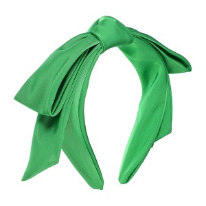 Unique Bargains Women's Classic Double Layer Bow Headband 5.91"x1.38" 1 Pc - 1 of 4