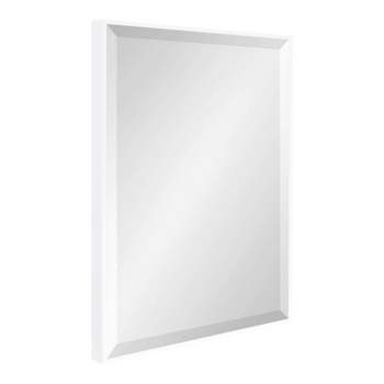 18.7" x 24.7" Rhodes Rectangle Wall Mirror White - Kate & Laurel All Things Decor