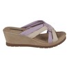 GC Shoes Caro Two-Tone Strappy Comfort Slide Wedge Sandals - 2 of 4