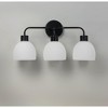 Maxim Lighting Coraline 3 - Light Vanity in  Black - 3 of 4