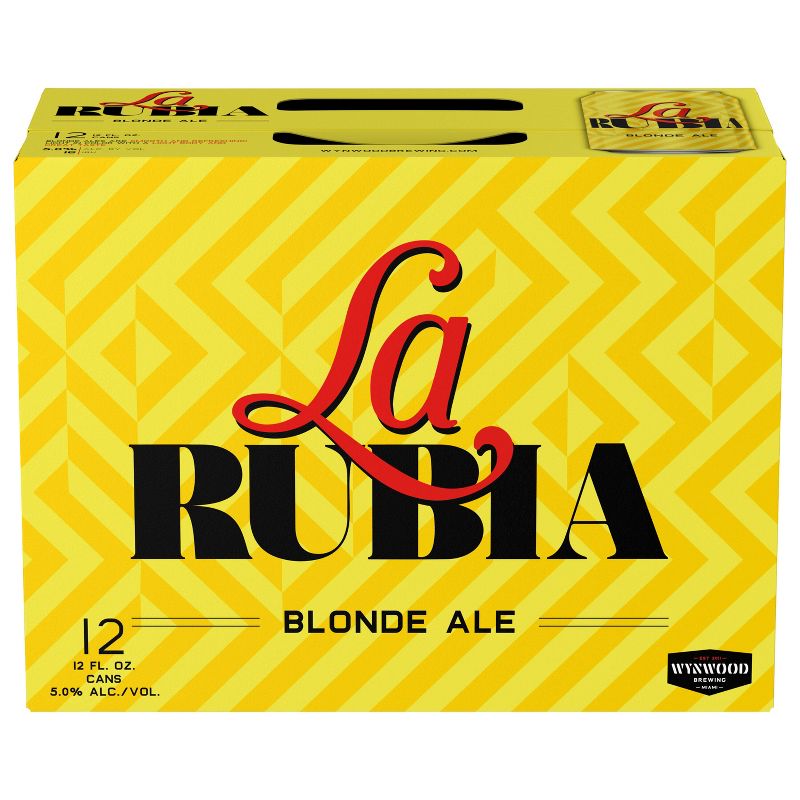 Wynwood La Rubia Blonde Ale Beer - 12pk/12 fl oz Cans, 6 of 10