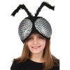 HalloweenCostumes.com    Holographic Large Fly Eyes Plush Headband, Black/Gray/Gray - 2 of 3