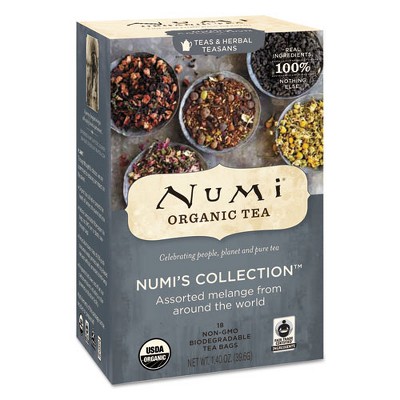 Numi Organic Tea, Numi's Collection: Assorted, 18/Box