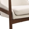 CAVINAS Polyester Accent Chair,Set of 1/2,Minimalist Chair for Living Room,Bedroom&Study,Reading Chair with High Back,Living Room Furniture,Beige - 3 of 4