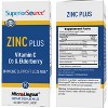 Superior Source Zinc Plus Lozenges with Vitamin C, D3 & Elderberry - 90 Ct Quick-Dissolve Tablets for Immune Support - 4 of 4
