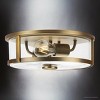 Urban Ambiance Luxury Modern Farmhouse Indoor Ceiling Light,  4-3/8''H x 12-5/8"W x 12-5/8''D,  Vintage Brass Finish, UHP4595 - 4 of 4