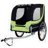 KTMBDW Large Folding Bike Trailer for Dogs–66LB Capacity All-Terrain Pet Carrier, Durable Steel Frame for Cycling, Jogging,Camping, Outdoor Adventures - 2 of 4