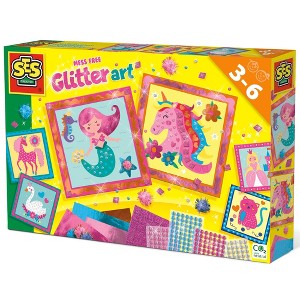 SES Creative: Mess-Free Glitter Art Set -  Ages 3+ - 1 of 4