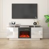 NicBex 63 Inch Fireplace TV Stand with Electric Fireplace Insert for TVs Up to 80",Modern Media Entertainment Center for Living Room - 2 of 4