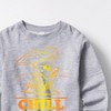 Boys' - Peanuts - Chill Snoopy Graphic Long Sleeve Fleece Sweatshirt - 2 of 4