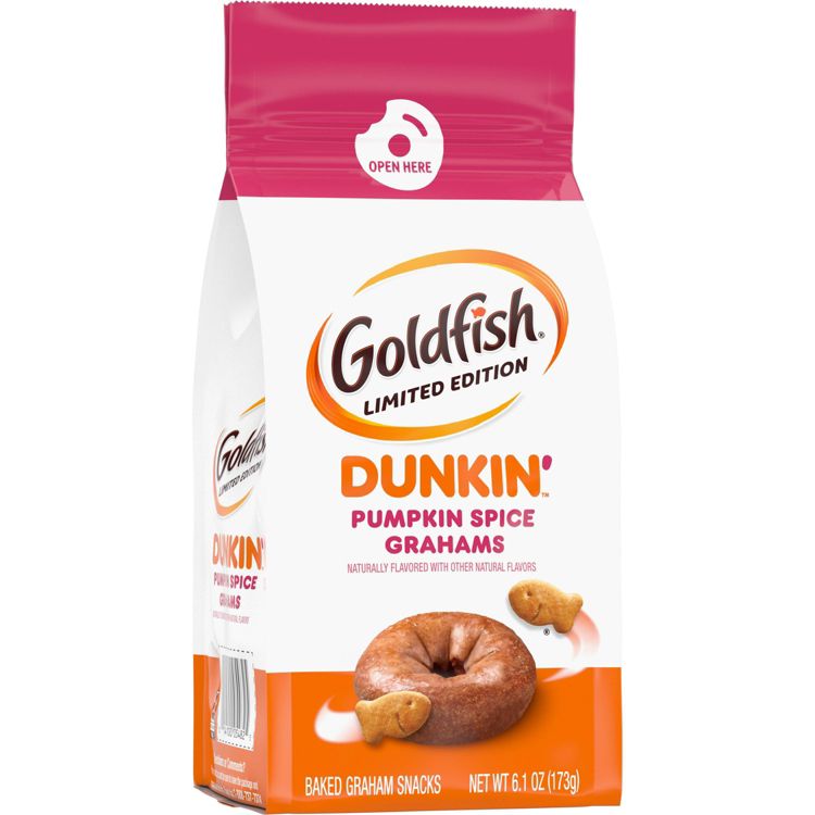 Goldfish Grahams Limited Edition Dunkin&#8217; Pumpkin Spice Grahams Snack Crackers Bag - 6.1oz, 6 of 7