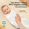 3pk Soothe Wren Swaddle Sleep Sacks, Organic Newborn Swaddles Wrap 0-3 Months, Soft Baby Wearable Blanket - 2 of 4