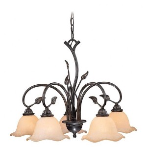 Vaxcel Vine 5 - Light Chandelier in  Oil Shale - 1 of 1