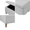 Sapphtopaz Ottoman with Storage Bench Storage Organizer Ottoman Rectangular Soft Close Storage Bench for Entryway Bathroom Bedroom - 3 of 4