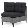 Christopher Knight Home Navagio Outdoor Wicker 4 Seater Half Round Sofa Set with Fire Pit - 4 of 4