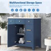 Vynxaria 36" Bathroom Vanity Cabinet with Sink Top Combo Set , Navy Blue ,Single Sink,Shaker Cabinet with Soft Closing Door and 3 Drawers - 4 of 4