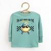 The Juniper Shop I'm Just Here For the Chicks Checkered Toddler Long Sleeve Tee - 2 of 4