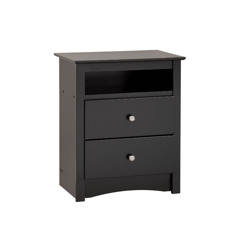 Tall 2 - Drawer Nightstand with Open Shelf - Prepac, 1 of 9