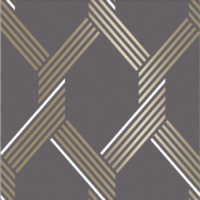 Vector Graphite Gold and Grey Geometric Paste the Wall Wallpaper