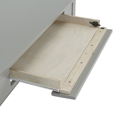 Transitional Gray 44'' Shaker Cottage Desk with Drawer