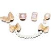 Crocs Jibbitz Purple Pearl Gold Jewelry Shoe Charms 5pk - 2 of 4