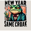 New Year Same Croak Adult Long Sleeve Hoodie - 2 of 3