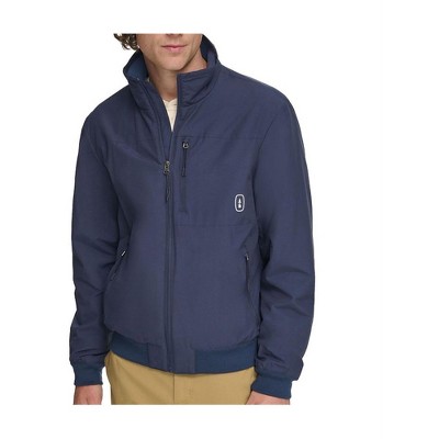 BASS OUTDOOR Mens Solid Full Zip Bomber Jacket