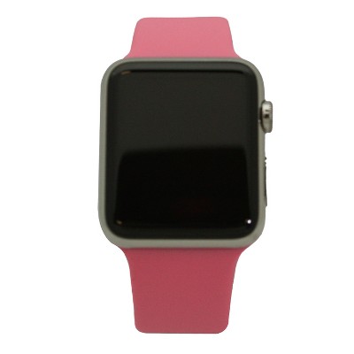 Olivia Pratt Bubble Pink Solid Silicone Apple Watch Band 38mm : Target