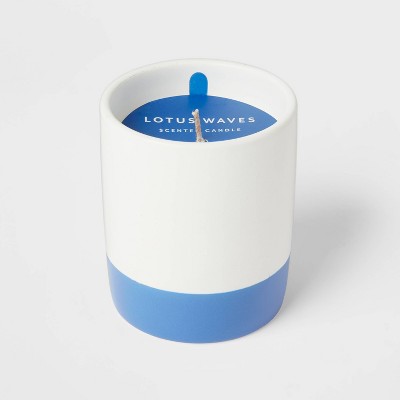 7oz Glass Jar Lotus Waves Candle - Room Essentials™