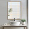 Wooakway Gold Accent Wall Mirror Bathroom/Vanity Mirror Overmantal Mirror Overmantel Mirror for Living Room Bedroom Entryway - 3 of 4