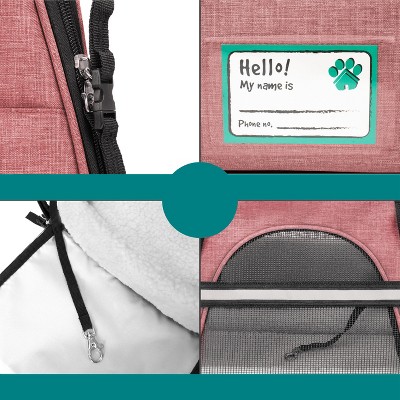 PetAmi Medium Red Soft-Sided Airline Approved Pet Carrier
