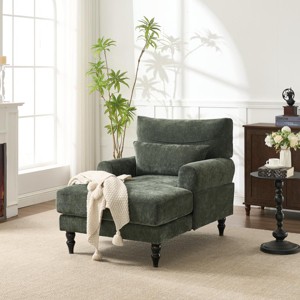 Settee Chair Lounge Modern Upholstered Armrest Recliner for Living Room Bedroom Office – 3irtyhousy - 1 of 4