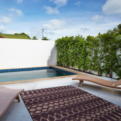 Luxury carpet Contemporary, Transitional, Geometric, Textured, High-Low Cut & Loop 2' x 3'
