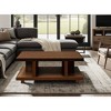 49" Wood Coffee Table with Open Shelf, No Assembly Required, Ideal for Living Room or Family Room - 2 of 4