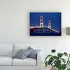 Trademark Fine Art -Monte Nagler 'Mackinaw Bridge At Night St. Ignace Mi Color' Canvas Art - 3 of 4