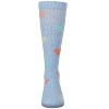 Memoi Girls Ribbed Cotton Blend "Multi Graffiti Hearts" Knee Sock - 2 of 3