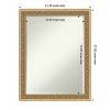 Amanti Art Carter Dark Gold Petite Bevel Wood Bathroom Wall Mirror 27.5 x 21.5 in. - 3 of 4