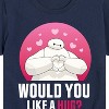 Boys' - Disney - Big Hero 6 Baymax Would You Like A Hug Short Sleeve Graphic T-Shirt - 2 of 4
