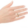Pompeii3 1 1/2Ct Diamond & Moissanite Halo Engagement Ring in 10k Gold - 4 of 4