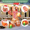 TackView 8ft Inflatables Christmas Yard Decorations, Cute Blow Up Gingerbread Man Xmas Inflatable for Yard Garden Party Decor - 3 of 4