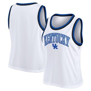 NCAA Kentucky Wildcats Women's White Mesh Tank Top - 1 of 3