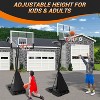 Portable Basketball Hoop – 44" Shatterproof Backboard, Adjustable 5.2ft to 10ft Height, Anti-Tip Base with Wheels for Kids, Teens & Adults - 4 of 4