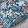 Nasitip 8'x10' Ultra-Thin Washable Runner Rug,Non-Slip Non-Shedding Stain Resistant Oriental Mat(Blue) - 4 of 4