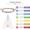 Chakra Bracelets for Women Anxiety 7 Chakras Healing Crystals Meditation Relax Anxiety - 3 of 4
