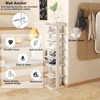 Tree City - Slim 7-Tier 45'' Vertical Wooden Shoe Rack for Entryway, Closet & Small Spaces ¨C Holds 7¨C10 Pairs - 4 of 4