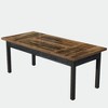 Resenkos Computer Desk, Office Desk, Study Desk,63" Executive Desk, Modern Computer Desk Office Desk,Brown - 4 of 4