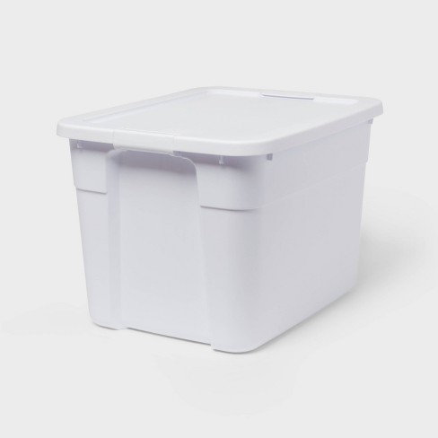 20gal Latching Storage Tote White - Brightroom™