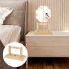 Unique Bargains Detachable Round Fan Style Fan Display Stand Bamboo - 4 of 4